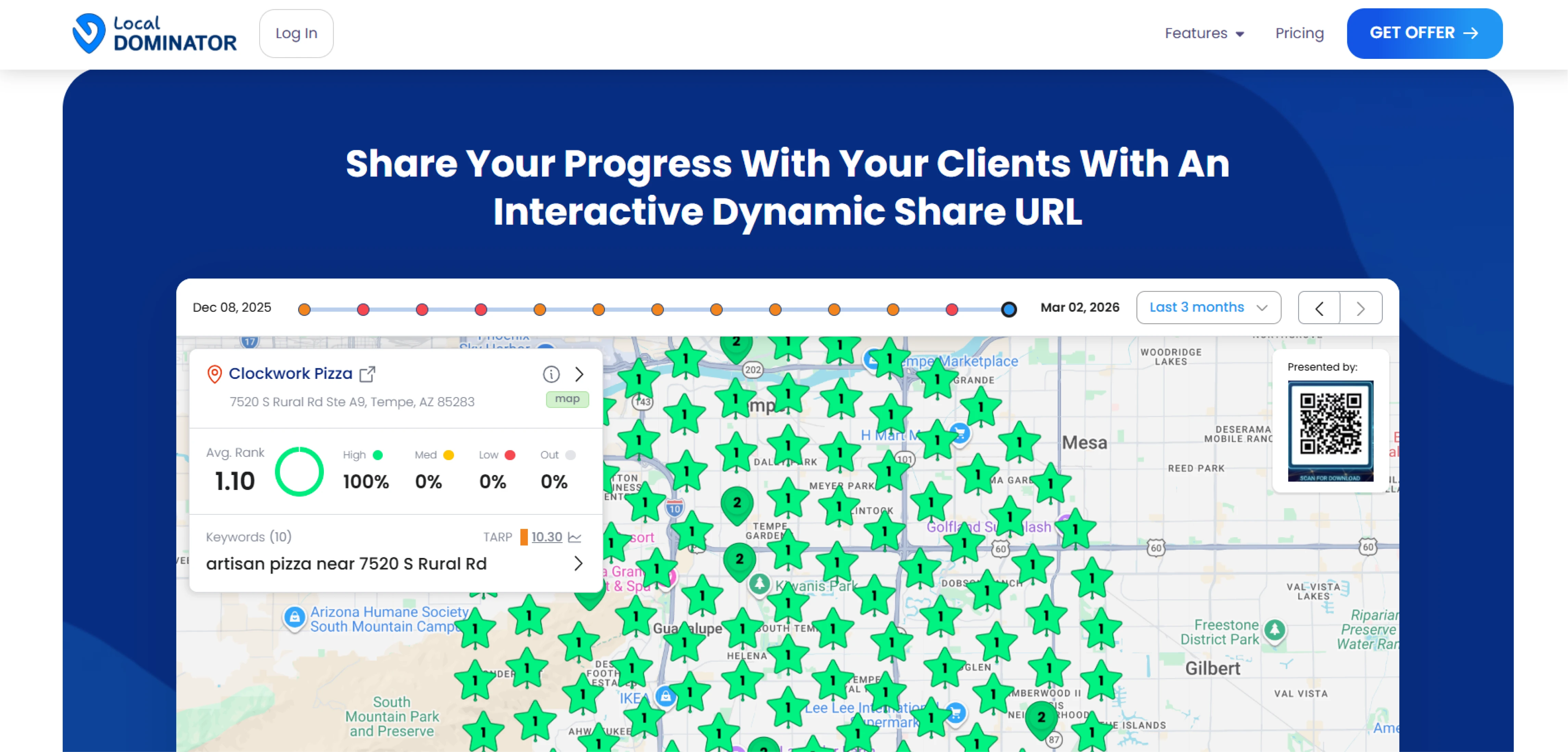 Local Dominator website view