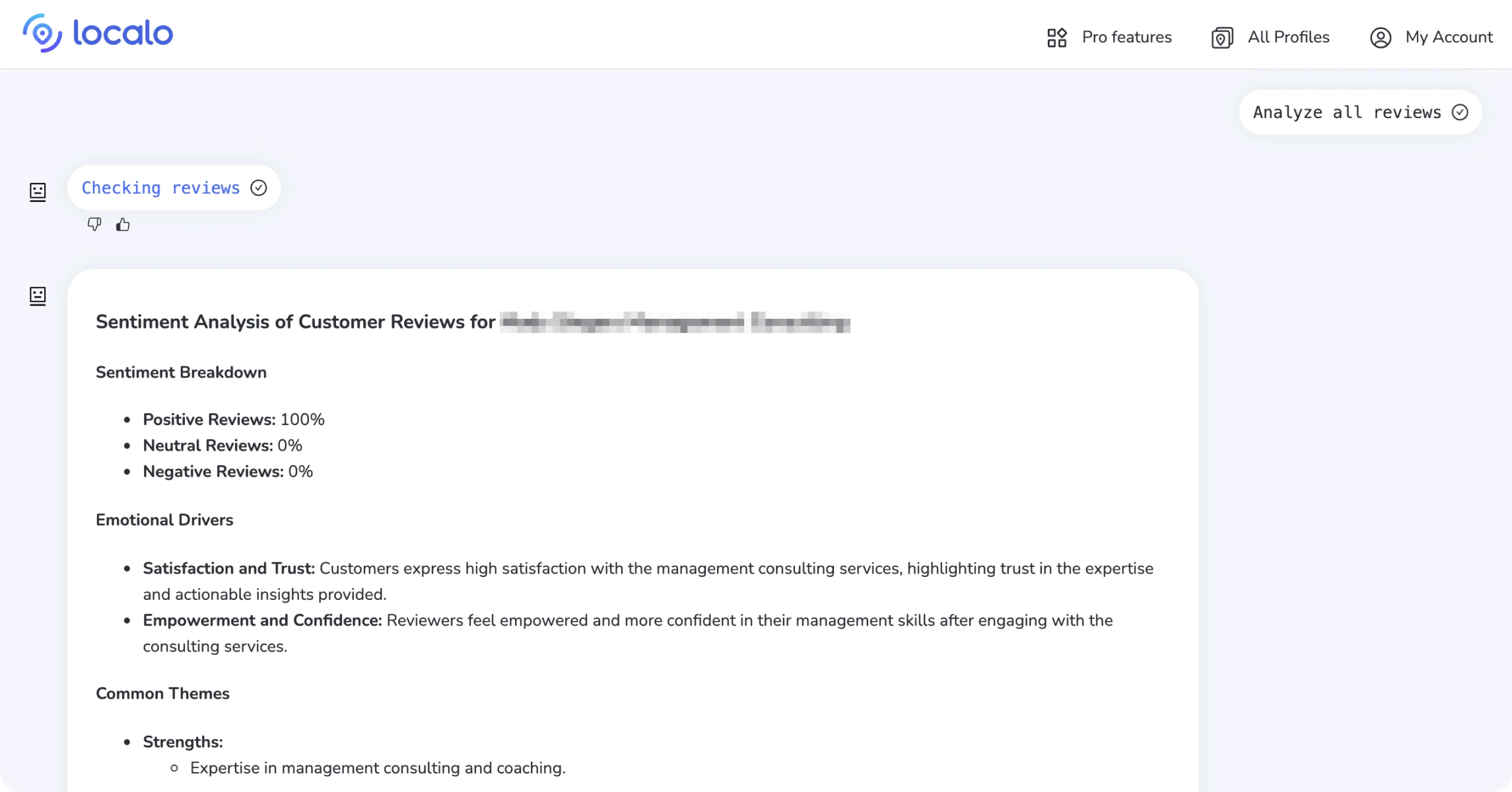 SCREENSHOT der Ausgabe nach Verwendung des Prompts 