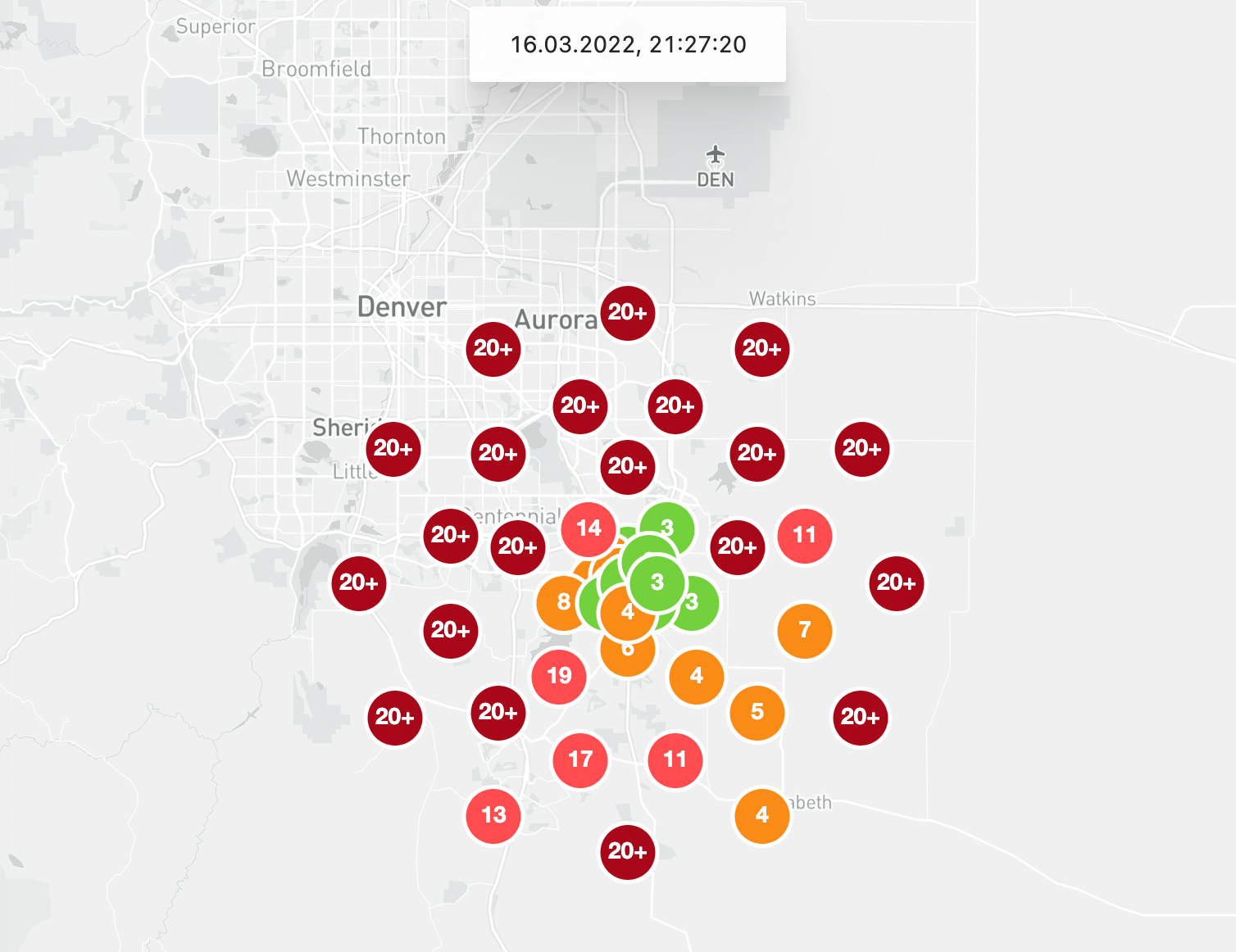 Position des Unternehmens nach lokaler Suchmaschinenoptimierung mit Localo
