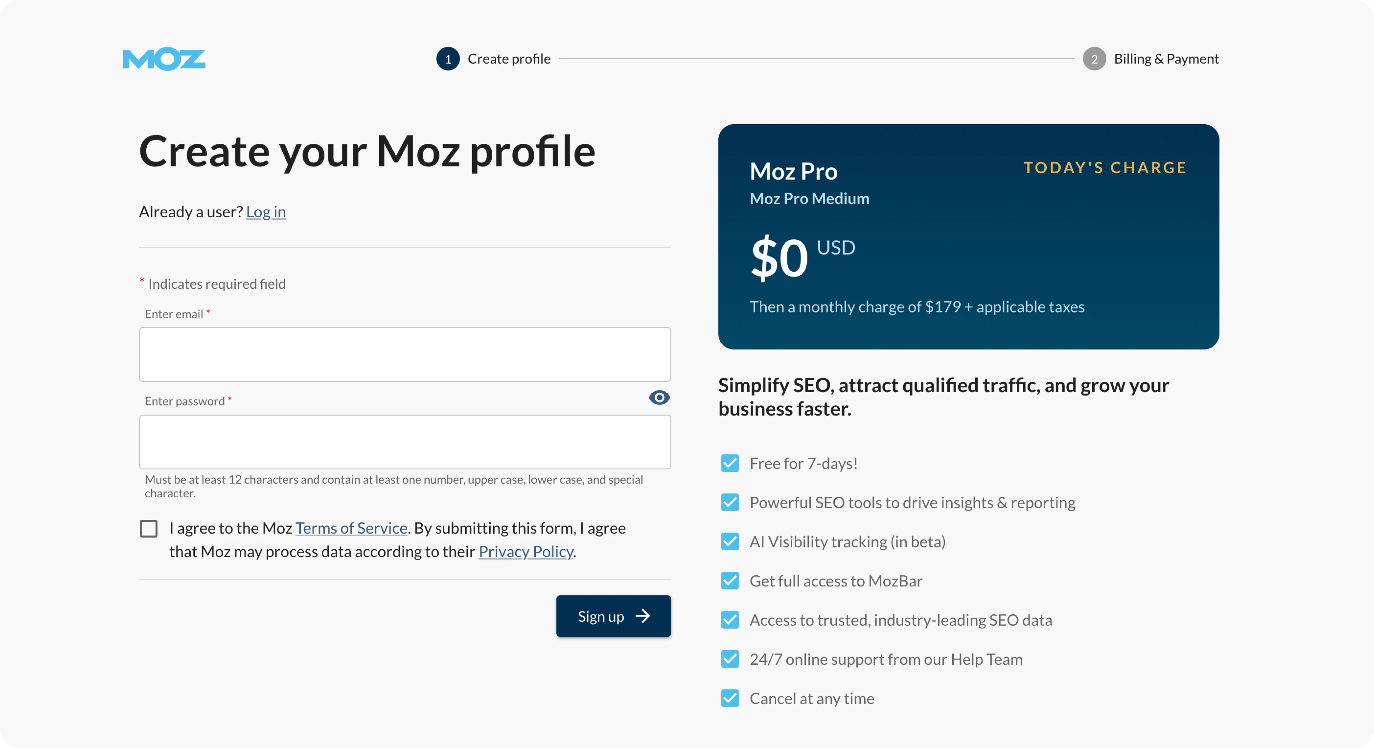 l'essai gratuit de Moz peut rapidement devenir coûteux