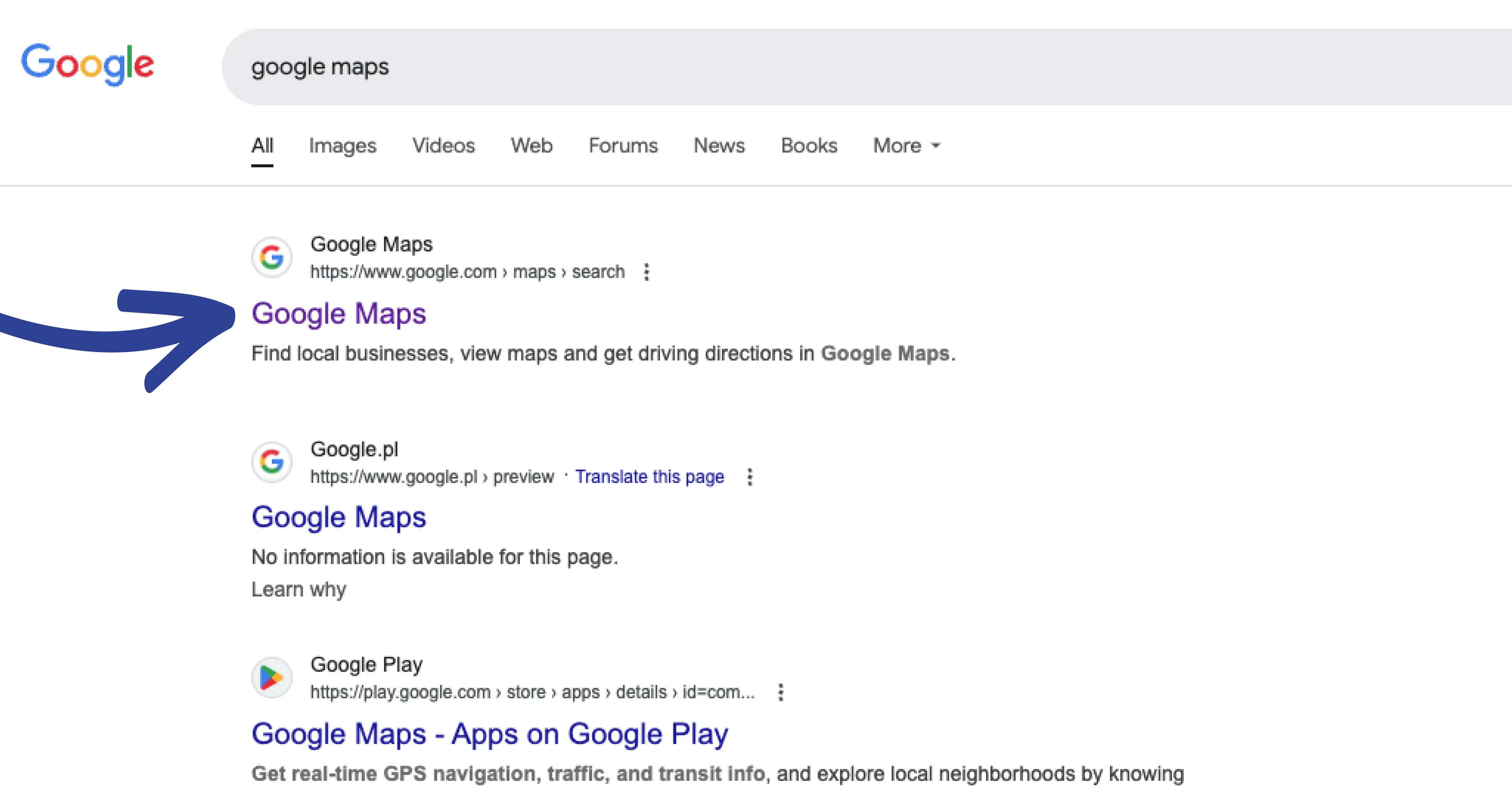 Comment supprimer un avis négatif - Comment accéder à Google Maps