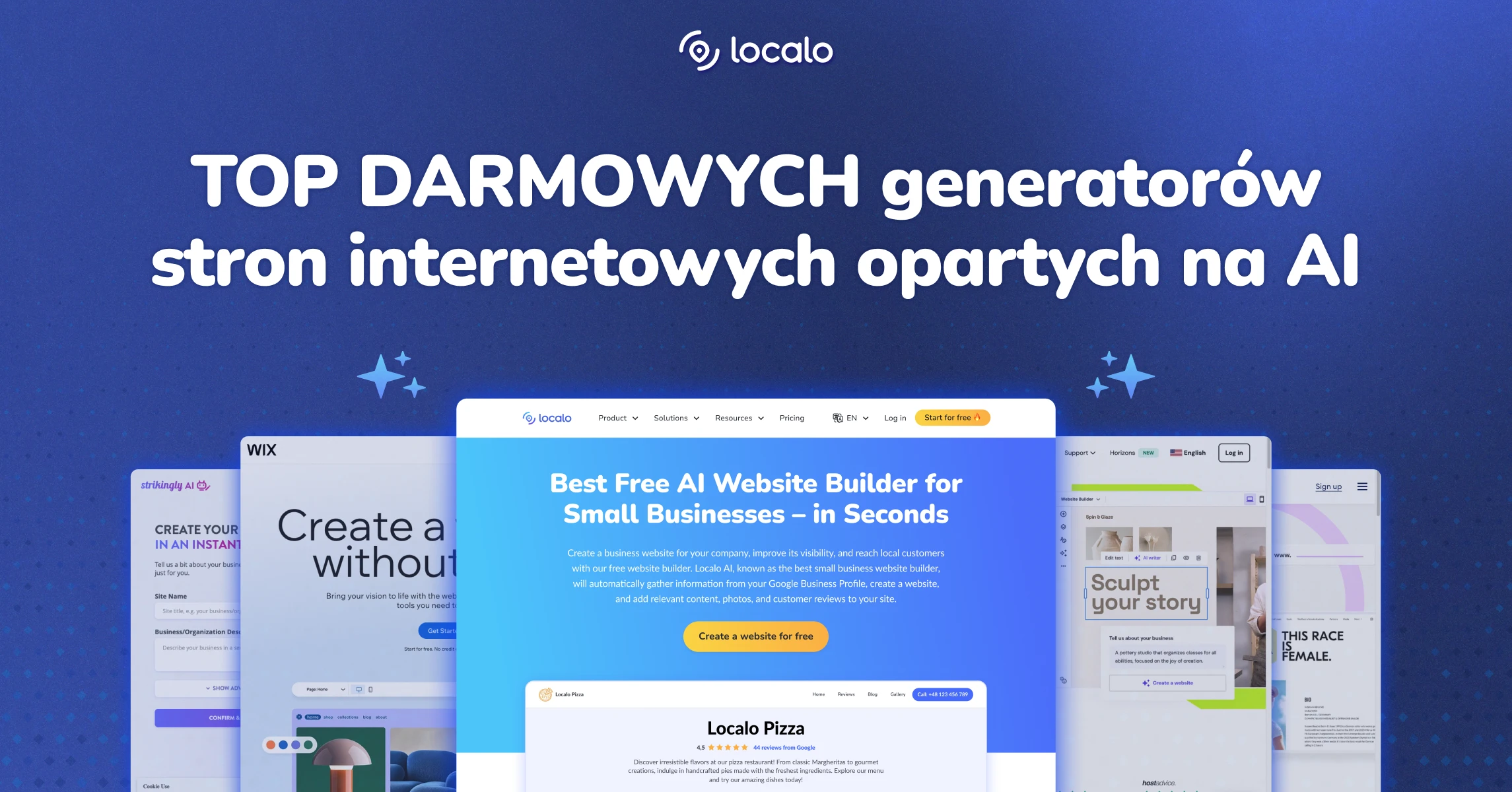 TOP 15 DARMOWYCH generatorów stron internetowych opartych na sztucznej inteligencji