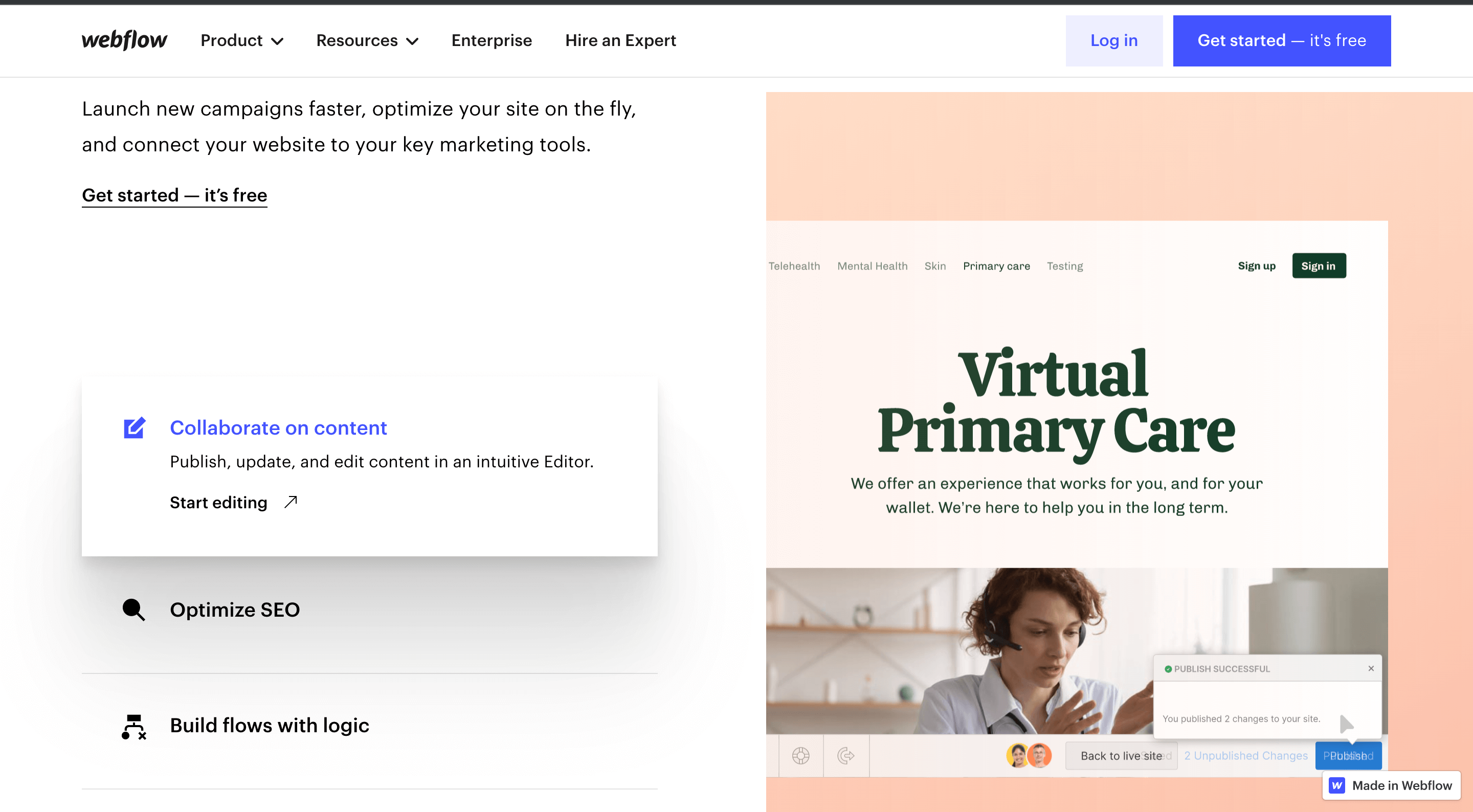 webflow - construtor de sites